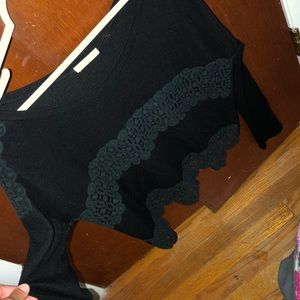 very cute crop black sweater